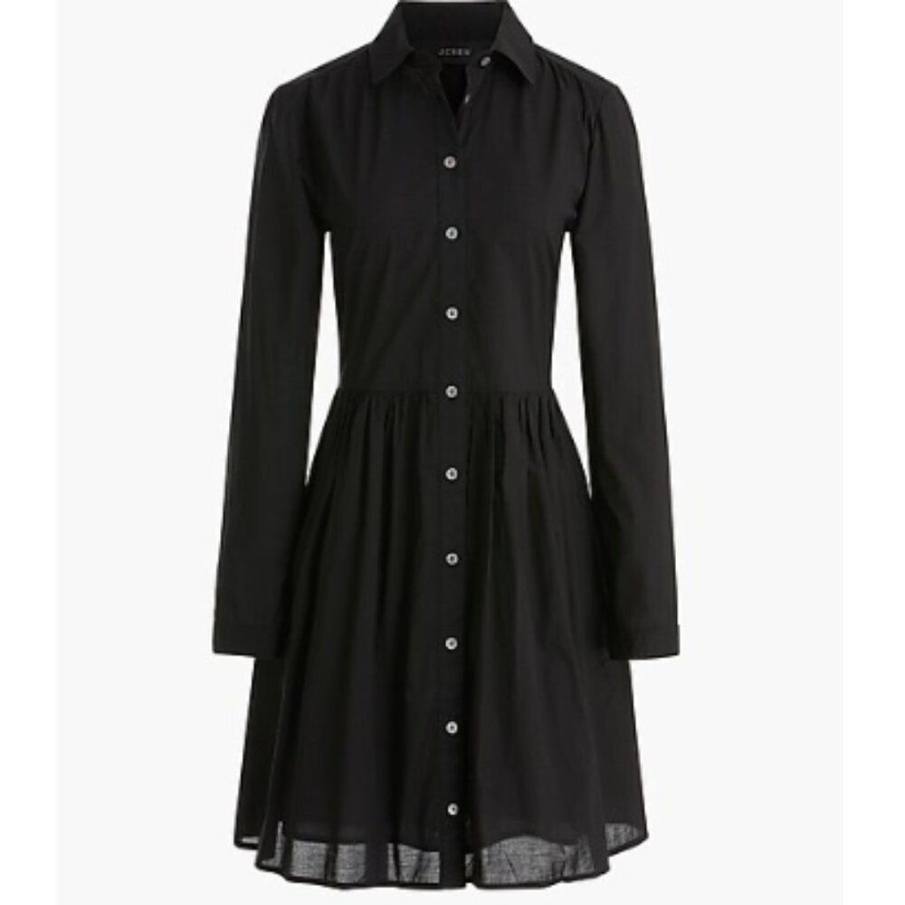 J. Crew Cotton Mini Shirtdress Sz 4 NWT